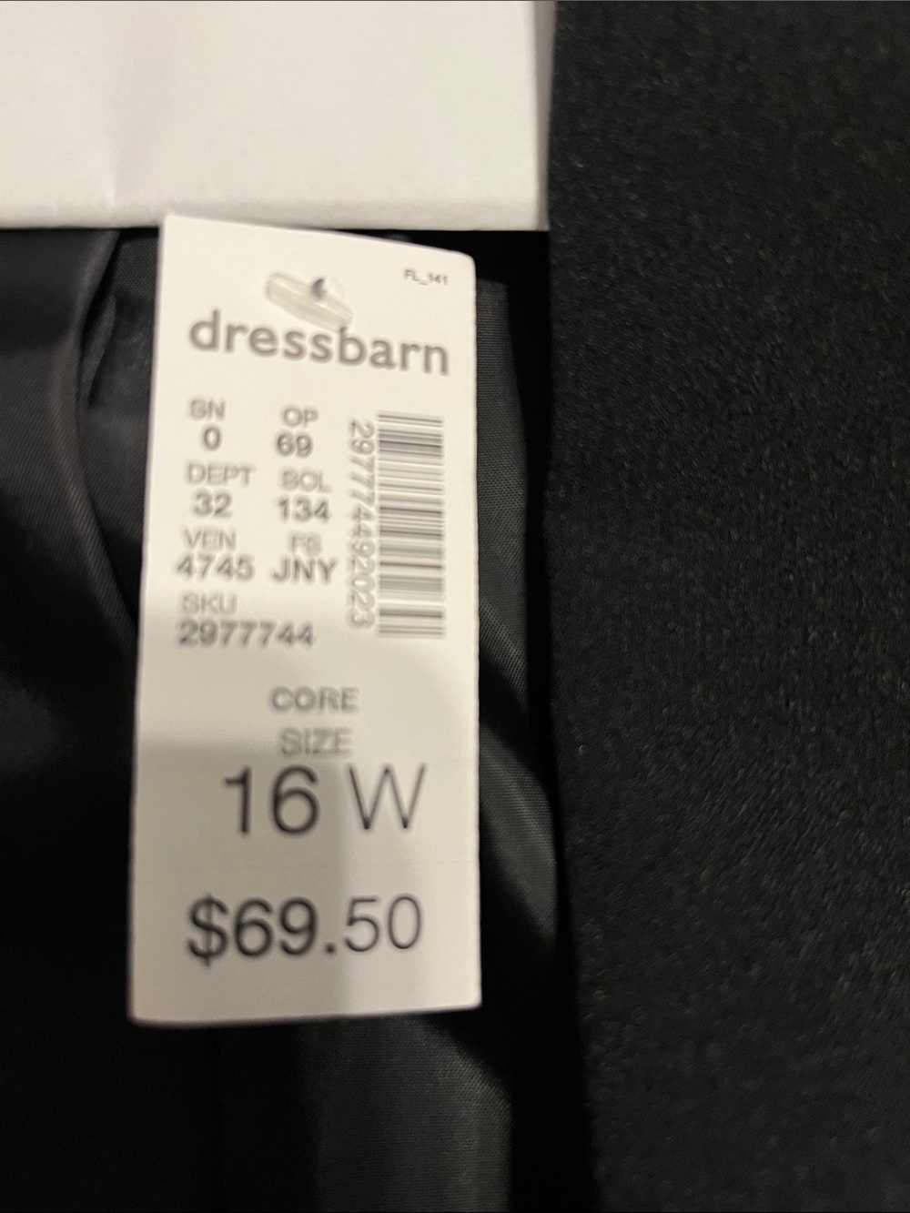 Jones Studio Black Open-Front Women's Blazer 16W - Picture 4 of 4